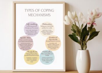Types of Coping Mechanisms Poster, Coping Strategies, Calming ...